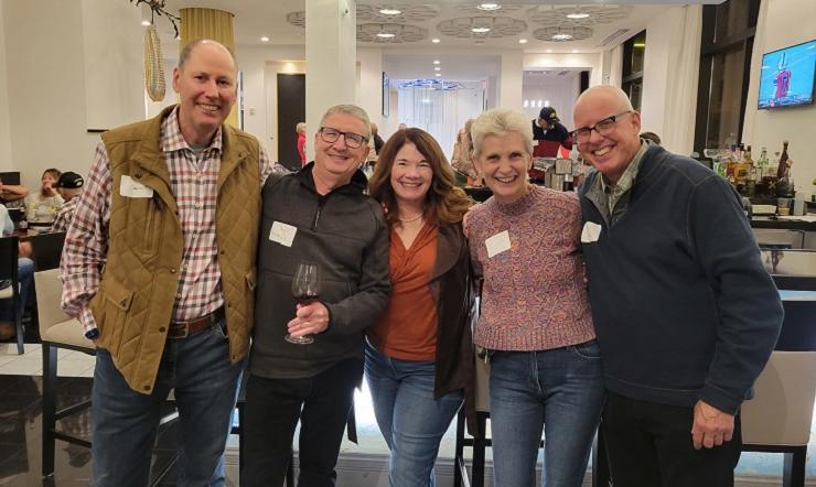 40th reunion group at Homecoming